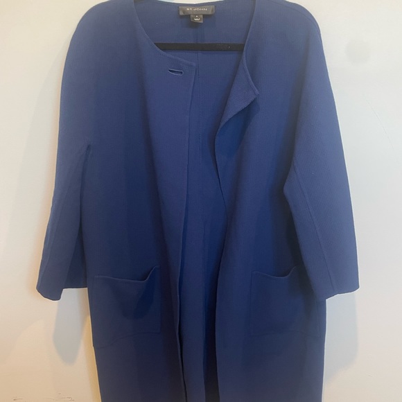 St. John One Button Overcoat - Picture 15 of 16